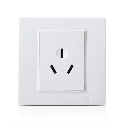 

Zhengtai CHNT socket panel three hole socket air conditioning socket Ya white 16A 7L series NEW7-L10810