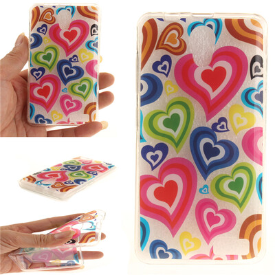 

Colorful love Pattern Soft Thin TPU Rubber Silicone Gel Case Cover for Lenovo A319
