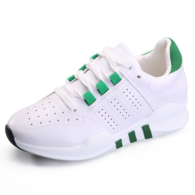 

Yidi (YIDI) women's shoes fashion casual flat-bottomed sports shoes breathable wild women's casual shoes XW-668 white black 38