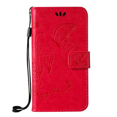 

Red Embossed PU Leather Wallet Case Classic Flip Cover with Stand Function and Credit Card Slot for Motorola Moto G4 Play