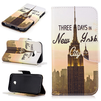 

Tower Design PU Leather Flip Cover Wallet Card Holder Case for SAMSUNG Galaxy A5 2017