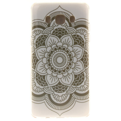 

White flowers Pattern Soft Thin TPU Rubber Silicone Gel Case Cover for SAMSUNG GALAXY J5 2016J510