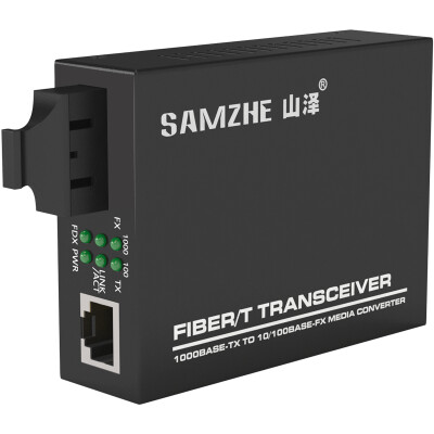 

Shanze (SAMZHE) SZ-G2400T Gigabit Fiber Transceiver Однорежимный двухволоконный конвертер для передачи данных SC Интерфейсный приемник Передатчик Внешний источник питания 25KM Single Mount