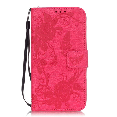 

Rose Butterfly Style PU Leather Flip Cover Wallet Card Holder Case for HUAWEI Y625