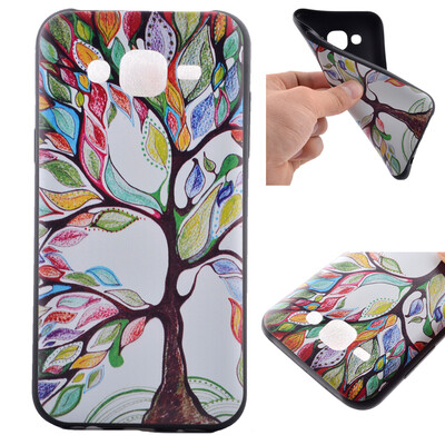 

Life tree Pattern Soft Thin TPU Rubber Silicone Gel Case Cover for Samsung Galaxy J5
