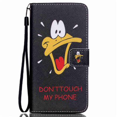 

Saliva Duck Design PU Leather Flip Cover Wallet Card Holder Case for IPOD TOUCH 5 6