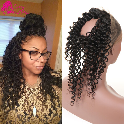 

Brazilian Deep Wave 360 Frontal 7a Brazilian Lace Frontal Closure 360 Plucked Deep Wave Brazilian Frontal Closure 360