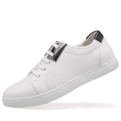 

Precentor (Precentor) casual men's shoes Korean breathable white shoes men's belt with low to help shoes shoes S100 black 40 yards