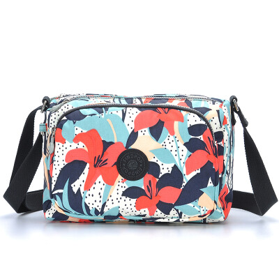 

Fitipu findpop casual shoulder bag female nylon Messenger bag canvas bag 49 lily flower