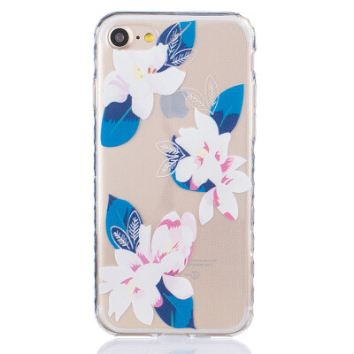 

Purple lily Pattern Soft Thin TPU Rubber Silicone Gel Case Cover for IPHONE 7