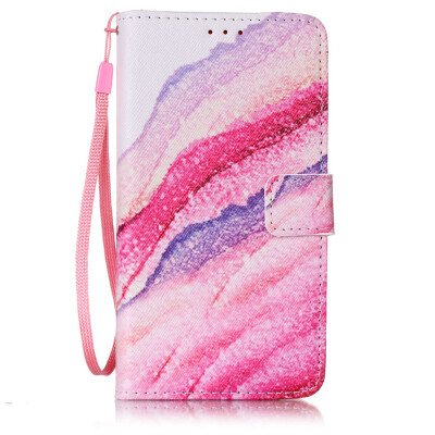 

Sandy Wave Design PU Leather Flip Cover Wallet Card Holder Case for SAMSUNG J510