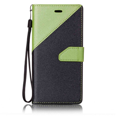 

Black + Green Design PU Leather Wallet Case Classic Flip Cover with Stand Function and Credit Card Slot for SONY Xperia XZ