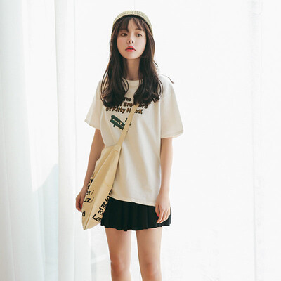 

LAXJOY  printing loose Women T-shirt LWTD173106
