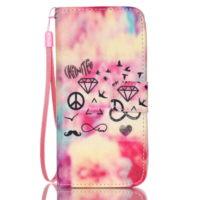 

Clouds Design PU Leather Flip Cover Wallet Card Holder Case for IPHONE 6