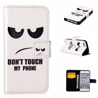 

Eye Design PU Leather Flip Cover Wallet Card Holder Case for IPHONE 5S5SE