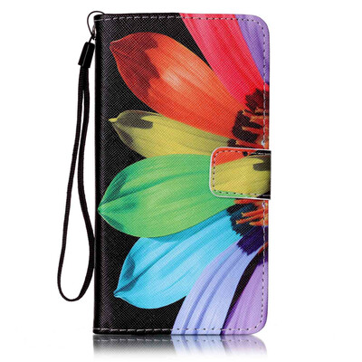 

Sunflower Design PU Leather Flip Cover Wallet Card Holder Case for SAMSUNG J710
