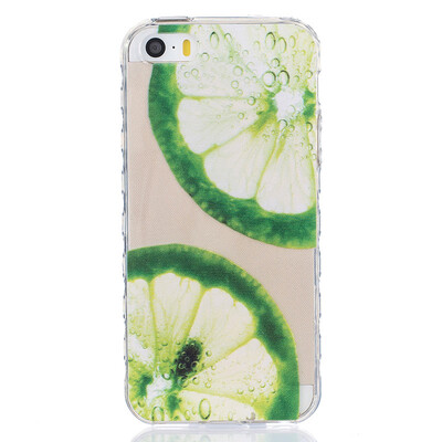 

Lemon Pattern Soft Thin TPU Rubber Silicone Gel Case Cover for PHONE 55S5SE