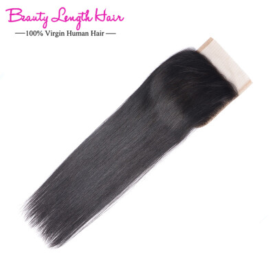 

Beauty Length Hair Malaysian Straight Closure 4*4 Straight Lace Closure Malaysian Virgin Straight Human Hair Closure