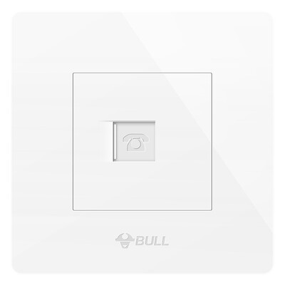 

Bull BULL switch socket G07 series a telephone jack 86 type panel G07T101 white