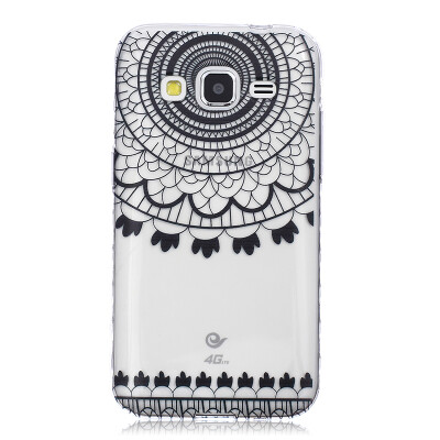 

Black wind chimes Pattern Soft Thin TPU Rubber Silicone Gel Case Cover for SAMSUNG GALAXY CORE Prime G360