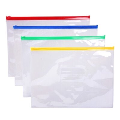 

Morning light ( & G) ADM94552 A4 transparent pull zipper bag file bag bag 20 loaded color random