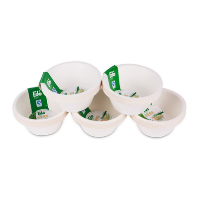 

EWO EDO disposable paper bowl outdoor barbecue picnic supplies 700ml soup bowl can be degraded (50 loaded) YD2422