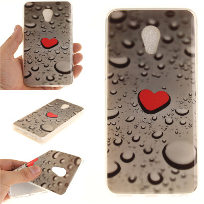 

Heart-shaped water droplets Pattern Soft Thin TPU Rubber Silicone Gel Case Cover for Meizu mx5