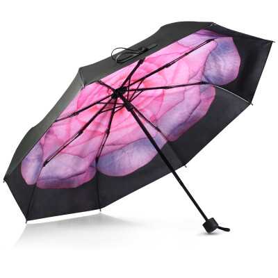 

Jingdong supermarket] black lemon (BLACK LEmon) double sun umbrella sun umbrella sun umbrella female black sunscreen small black umbrella sun umbrella double pink rose