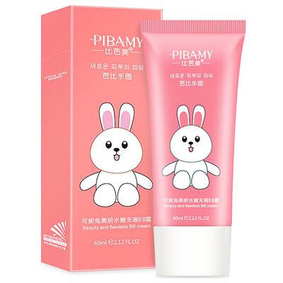 

Than Bamei BIBAMEI Barbie Park can be Ni rabbit beauty Yan supple BB cream 60ml ivory nude makeup concealer moisturizing protection