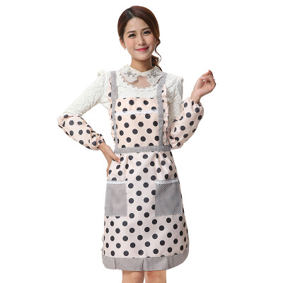 

Shanghao aprons Korean version of the Princess aprons back home apron kitchen baking apron with sets of sleeves