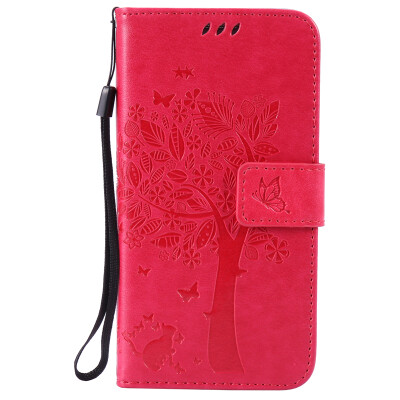 

Rose Tree Design PU Leather Flip Cover Wallet Card Holder Case for SAMSUNG G530