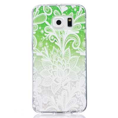 

Green gradient Pattern Soft Thin TPU Rubber Silicone Gel Case Cover for SAMSUNG GALAXY S6 Edge