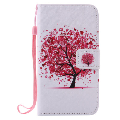 

Flower Design PU Leather Flip Cover Wallet Card Holder Case for NOKIA 640