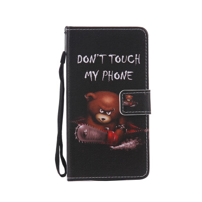 

Black Bear Design PU Leather Flip Cover Wallet Card Holder Case for LG LS770