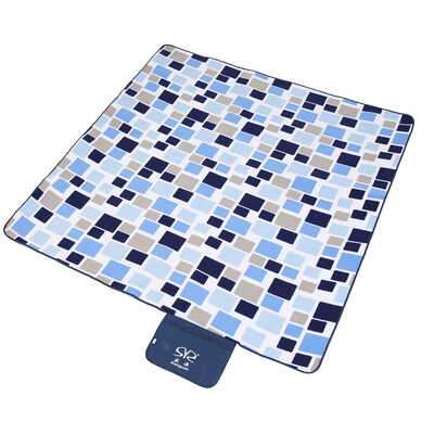 

Shengyuan (shengyuan) outdoor picnic mats moisture pad picnic to increase thick grass mats tent pad 200 * 200 magic blue grid
