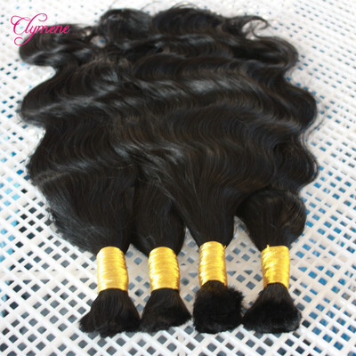 

Free shipping 3 pcs /lot Peruvian Virgin hair Bulk hair Unprocessed Body wave Human hair Bulk no weft