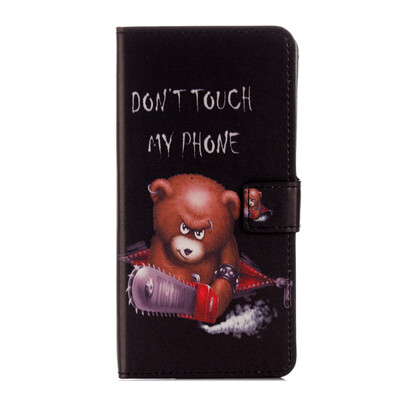 

Черный Медведь Дизайн PU кожа флип бумажник Card Case Держатель для Huawei чести 6X