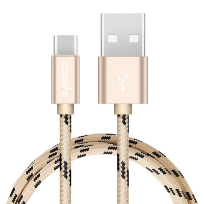 

Capshi Type-C data cable Andrews mobile phone charger line 1 meter black gold support Huawei P10 mate9 glory V8 Mang 5 Samsung S8 millet 5S6 music as