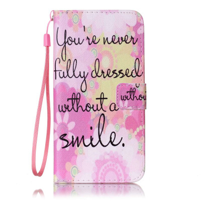 

Pink Smile Design PU Leather Flip Cover Wallet Card Holder Case for IPHONE 7PLUS