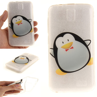 

Cartoon penguin Pattern Soft Thin TPU Rubber Silicone Gel Case Cover for Lenovo A328