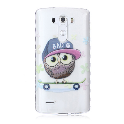 

Сова Pattern Мягкий тонкий ТПУ Резиновая крышка силиконовый гель чехол для LG G3