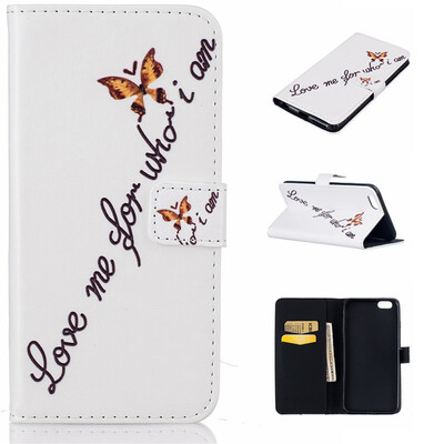 

Butterfly Design PU Leather Flip Cover Wallet Card Holder Case for IPHONE 6 PLUS6S PLUS