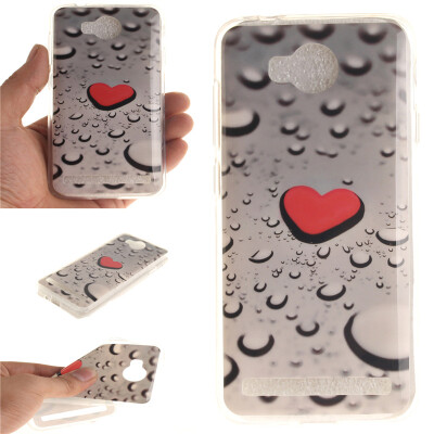 

Heart-shaped water droplets Pattern Soft Thin TPU Rubber Silicone Gel Case Cover for HUAWEI Y3 II