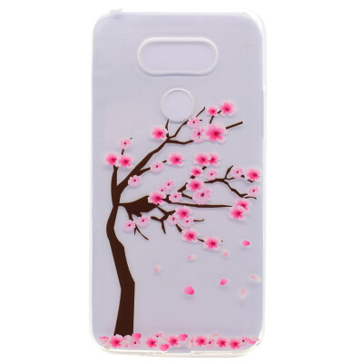 

Cherry tree Pattern Soft Thin TPU Rubber Silicone Gel Case Cover for LG G5