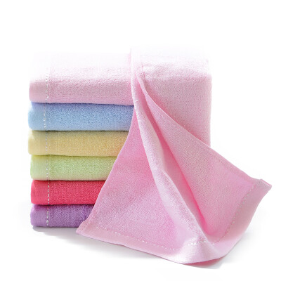 

Bamboo bamboo fiber towel soft absorbent bamboo charcoal face wash towel silver side section pink