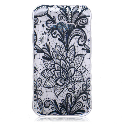 

Black Rose Pattern Мягкий тонкий ТПУ Резиновая крышка силиконовый гель чехол для SAMSUNG GALAXY J1 Ace