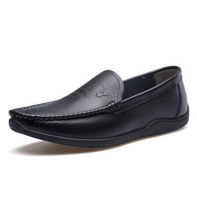 

Playboy Wild Business Повседневная кожаная обувь Ноги Lazy Shoes Round Carrefour Shoes Motor Shoes 6BW549029D01 Black 39