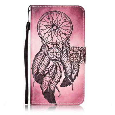 

Maroon Ветер куранты Дизайн Кожа PU откидной крышки Кошелек для карты памяти чехол для LG X Power