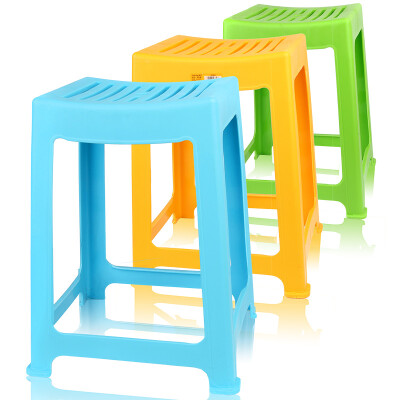 

Camellia Stool Plastic Chair Thicker Striped Stool 46.6cm High Side Stool Arc Stool A0838P