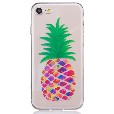 

Ананасовое платье девушки Pattern Мягкий Тонкий TPU Резиновый Силиконовый гель Чехол для IPHONE 7